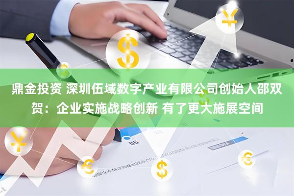 鼎金投资 深圳伍域数字产业有限公司创始人邵双贺：企业实施战略创新 有了更大施展空间